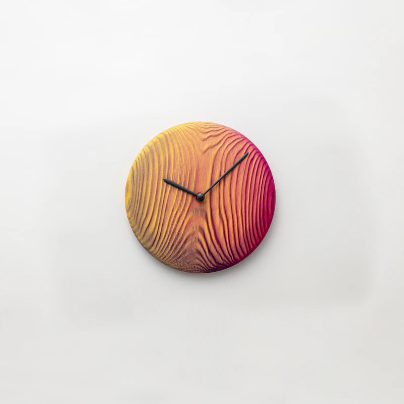 ひととせ Wall clock wood