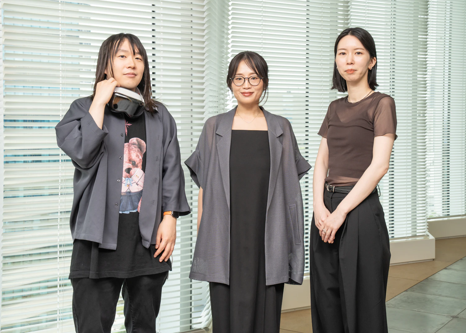 左から伴 潤、権 美愛、池上 夕貴