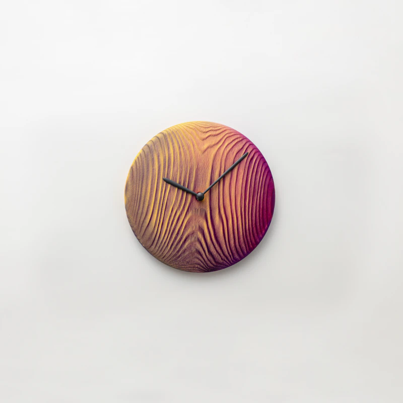 ひととせ Wall clock wood