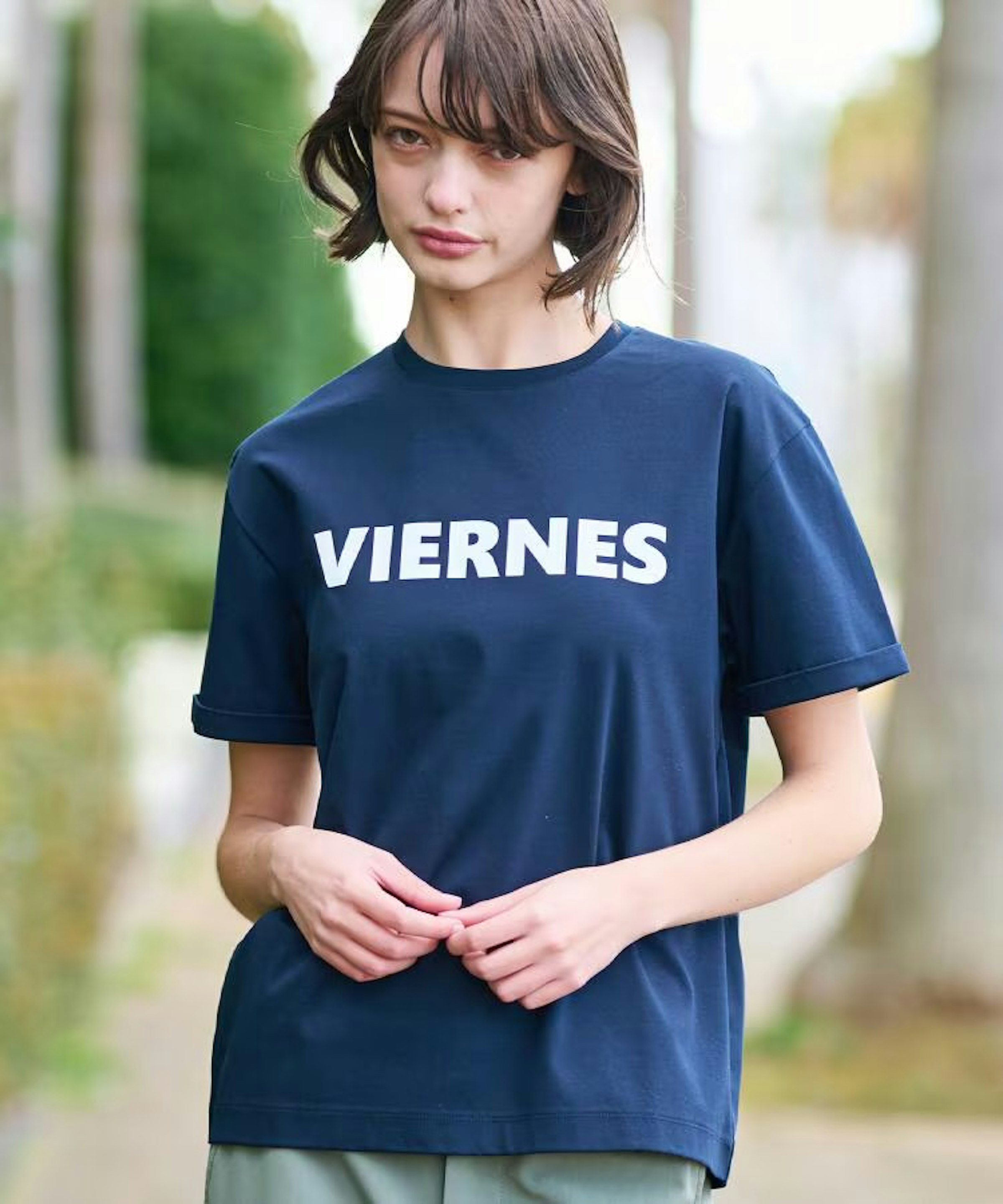 アイスクリアコットン VIERNESロゴT