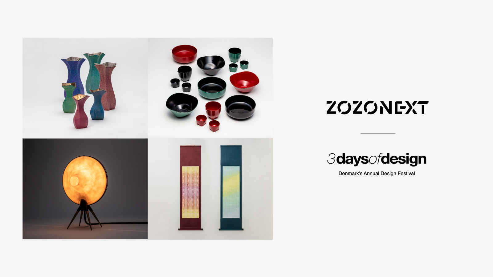 ZOZO NEXT to Internationally Debut Yobiiro Products Fusing Traditional Craftsmanship and Cutting-Edge Technology at 3daysofdesign in Copenhagen
