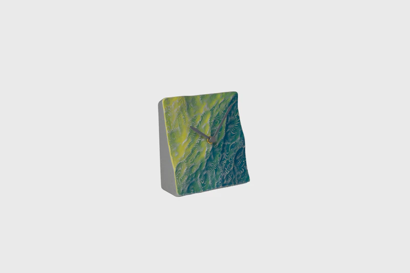 hitotose Table clock aluminum