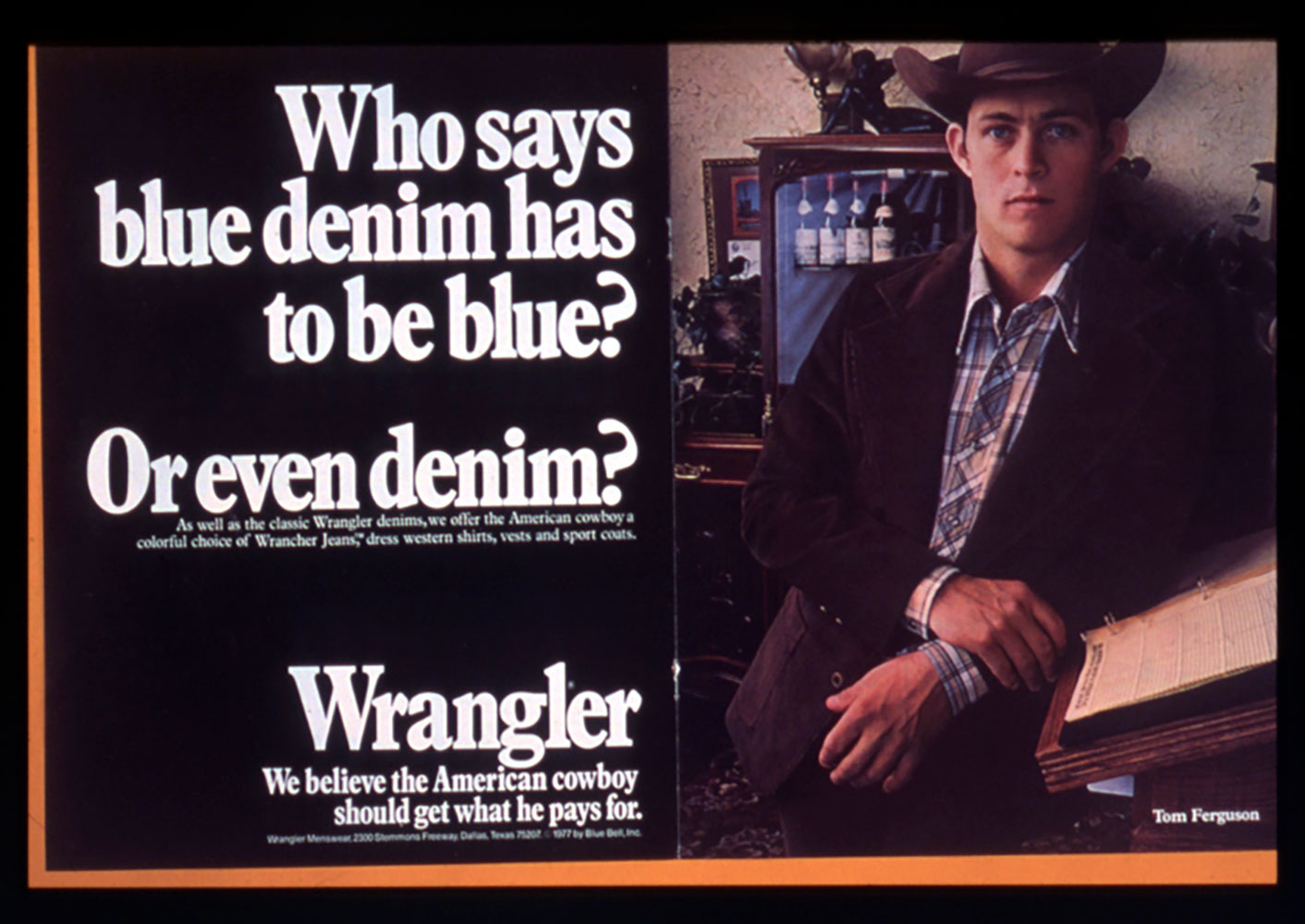 Wrangler（ラングラー）」のカウボーイのドレスアップ用ジーンズ