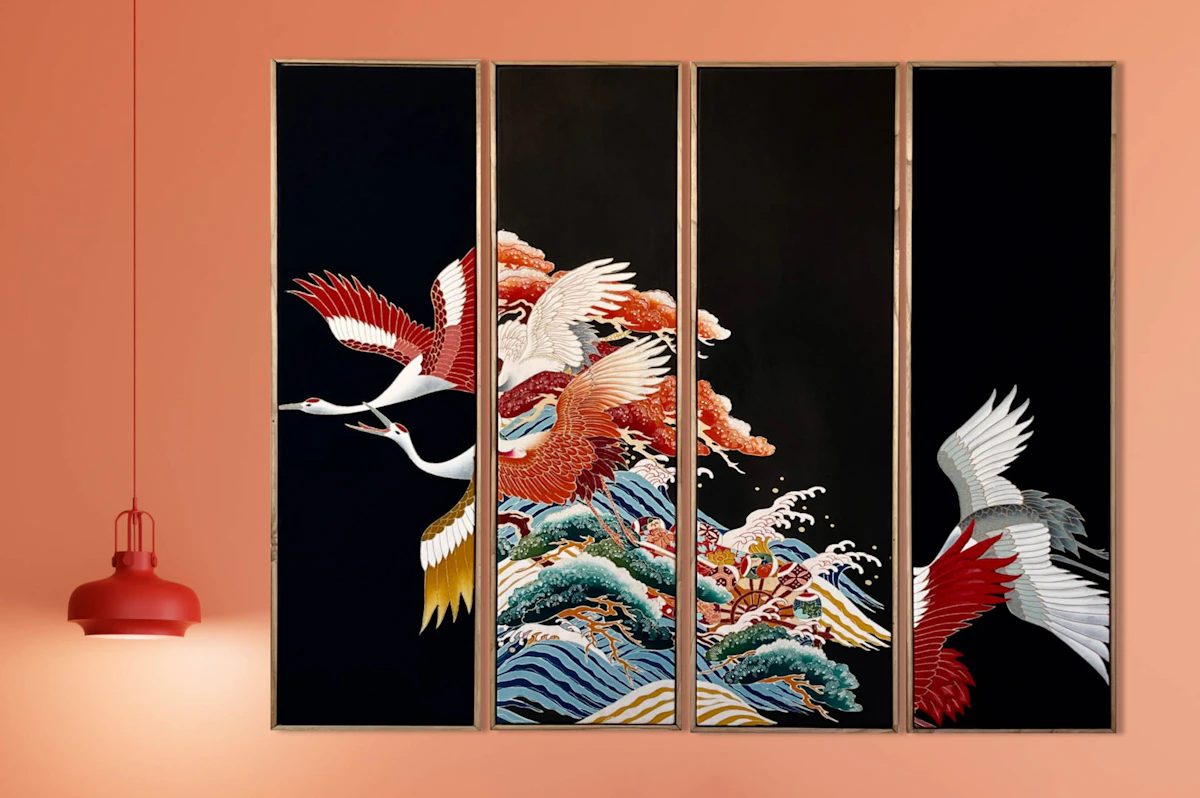 Title: Cranes through Generations