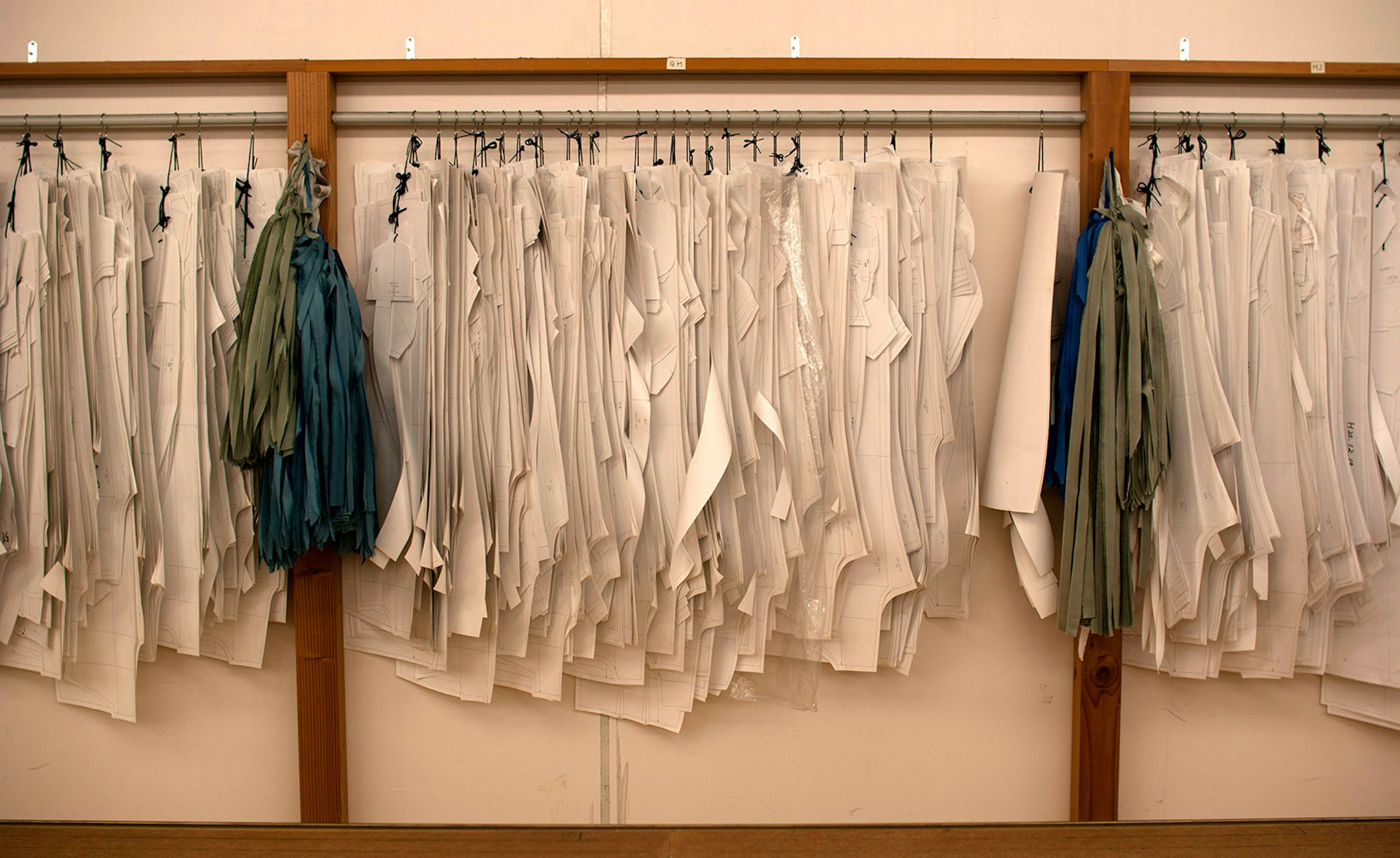 保管されているたくさんのパターン