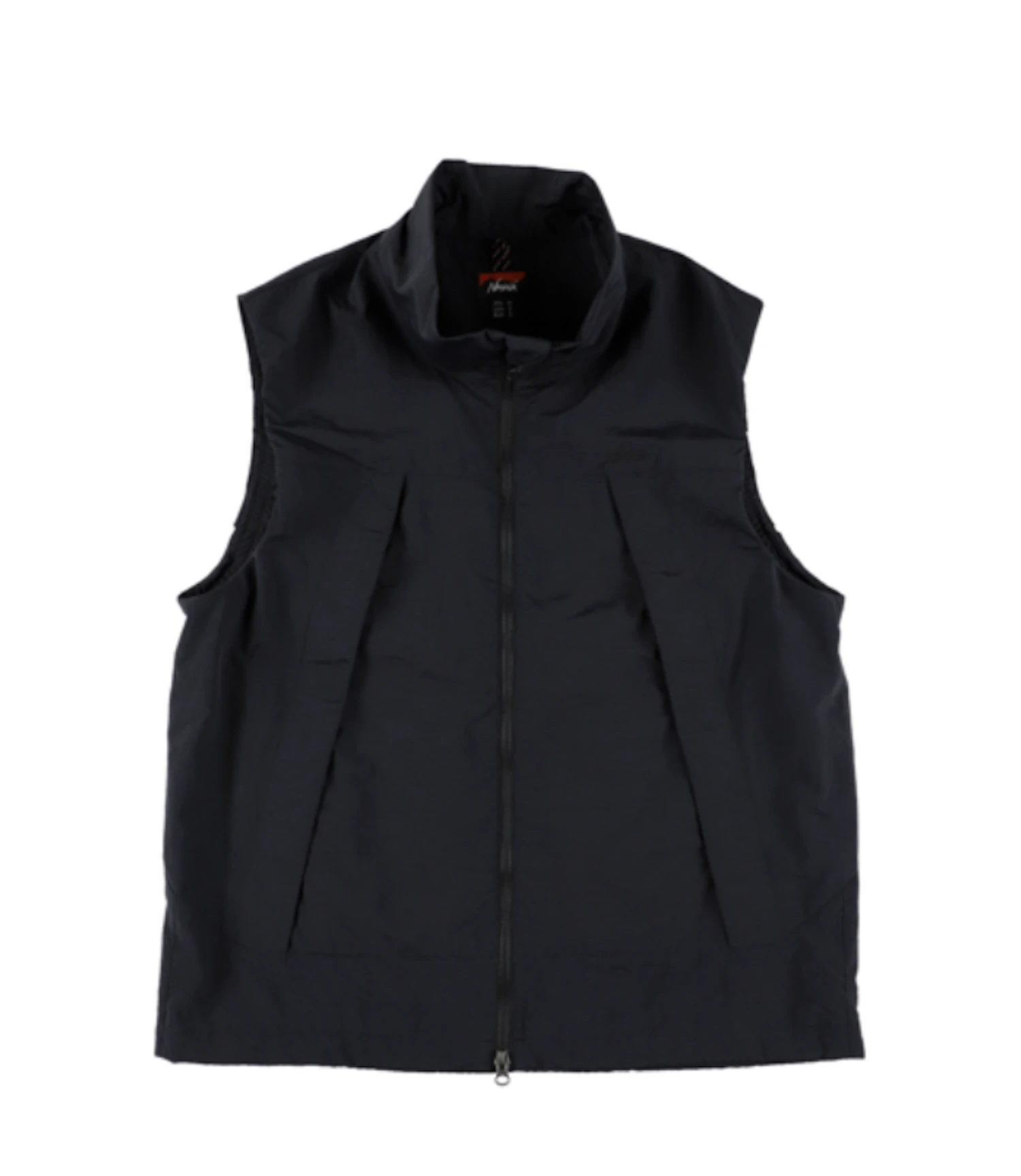 Color options include black (pictured), khaki, and navy. 'NYLON TUSSER TRACK VEST' - ¥22,000 each (tax incl.)