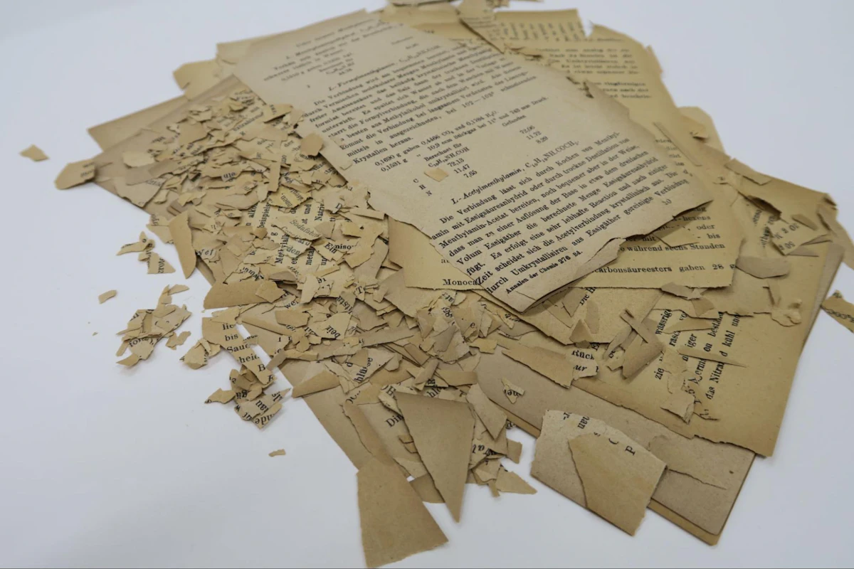 酸性紙で劣化した洋書