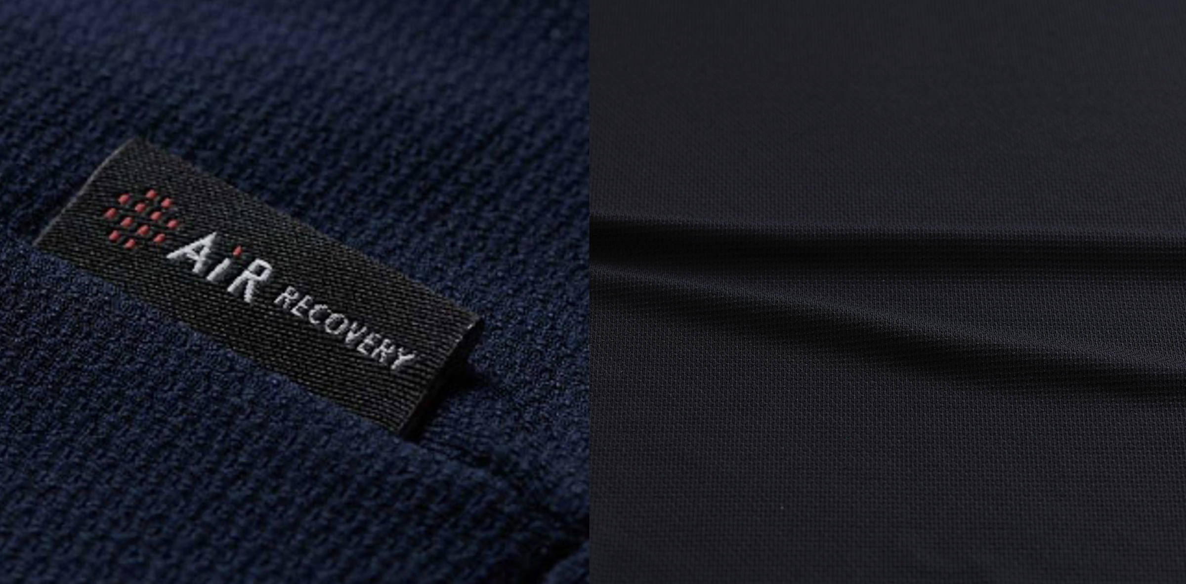 凹凸感によりドライタッチが実現し、さらにストレッチ性も抜群