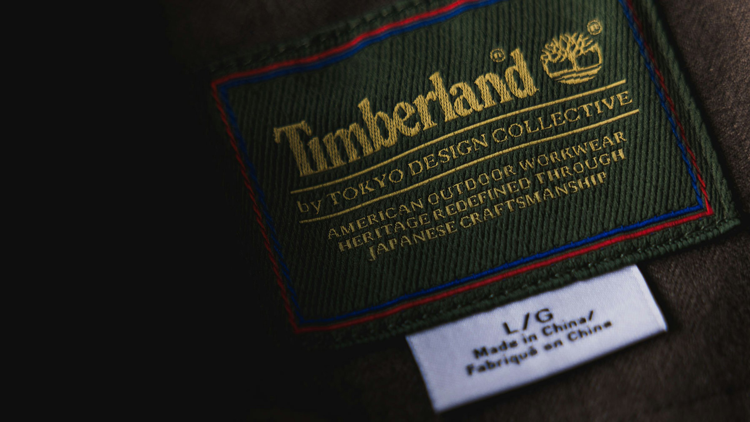 Timberland TDCのネームタグ。1990年代のタグデザインをリスペクトしつつ、新しいデザインになっている