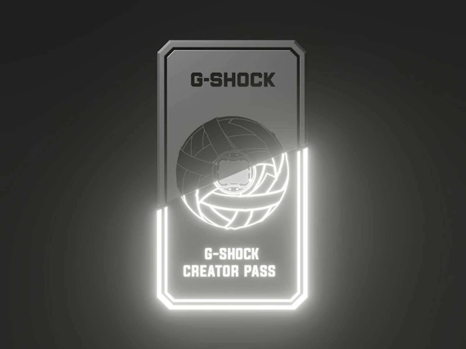 初回に配布された「G-SHOCK CREATOR PASS（GSCP）」はNFTによる会員権だ。この球体のデザインは、Gショックの生みの親である伊部菊雄さんが落下実験で使ったG-SHOCK Drop Test Prototypeがモチーフになっている