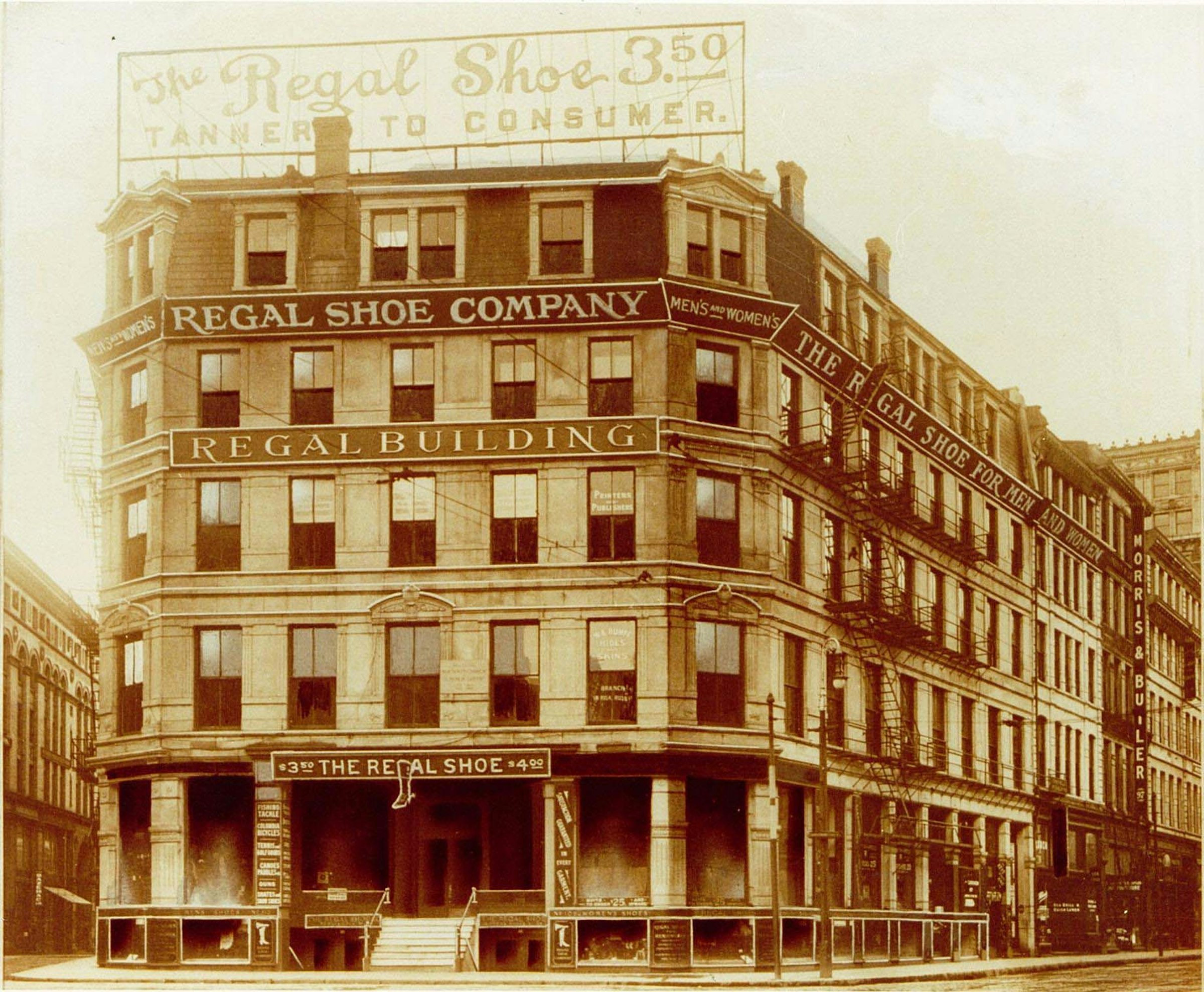 Old photo of the REGAL company building in America, date unknown