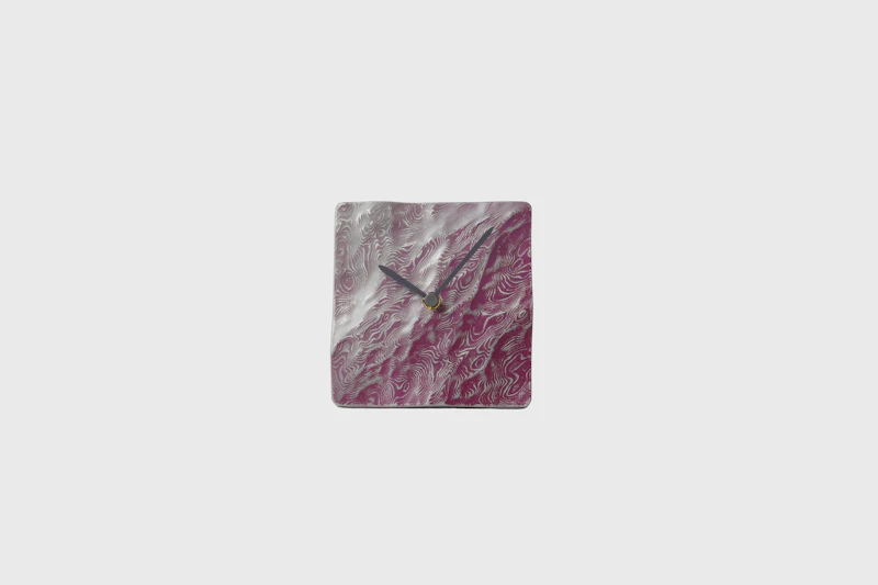 hitotose Table clock aluminum
