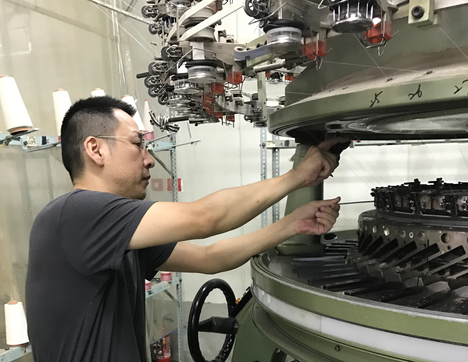 和歌山にある森下メリヤス工場