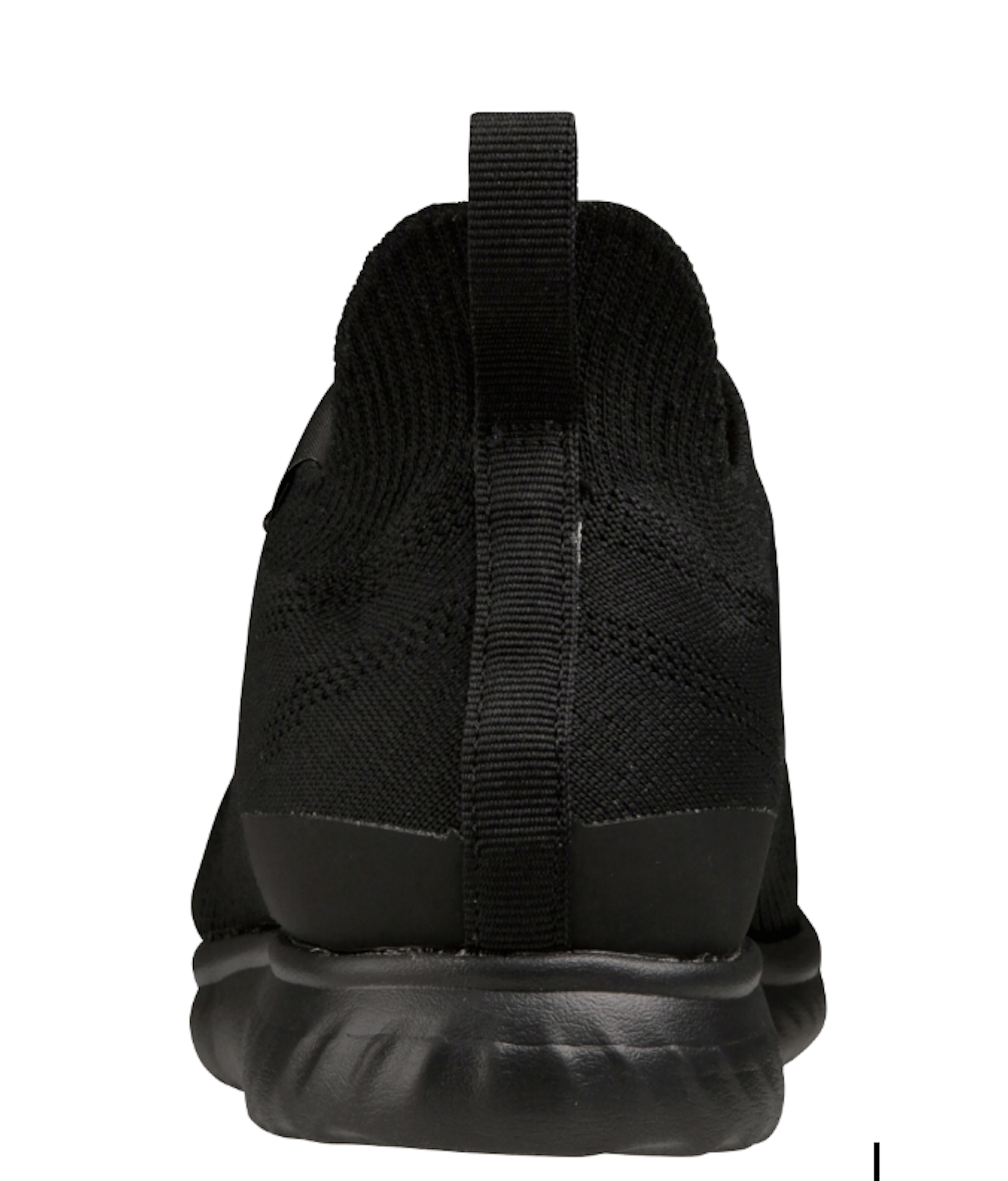 足に沿うフィット性が考慮された設計のヒール。着脱しやすいようなループも備えている