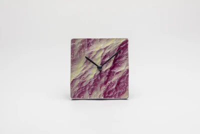 ひととせ Table clock aluminum