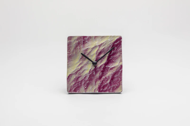 ひととせ Table clock aluminum