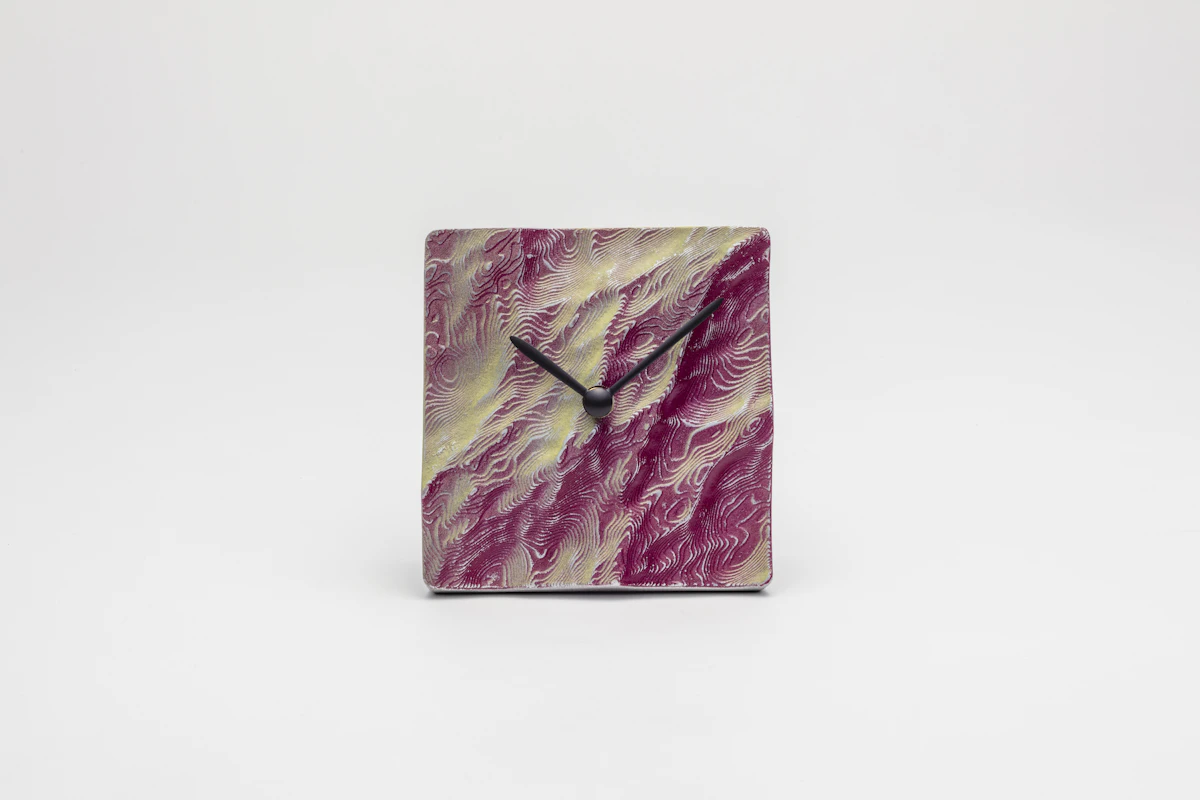 ひととせ Table clock aluminum