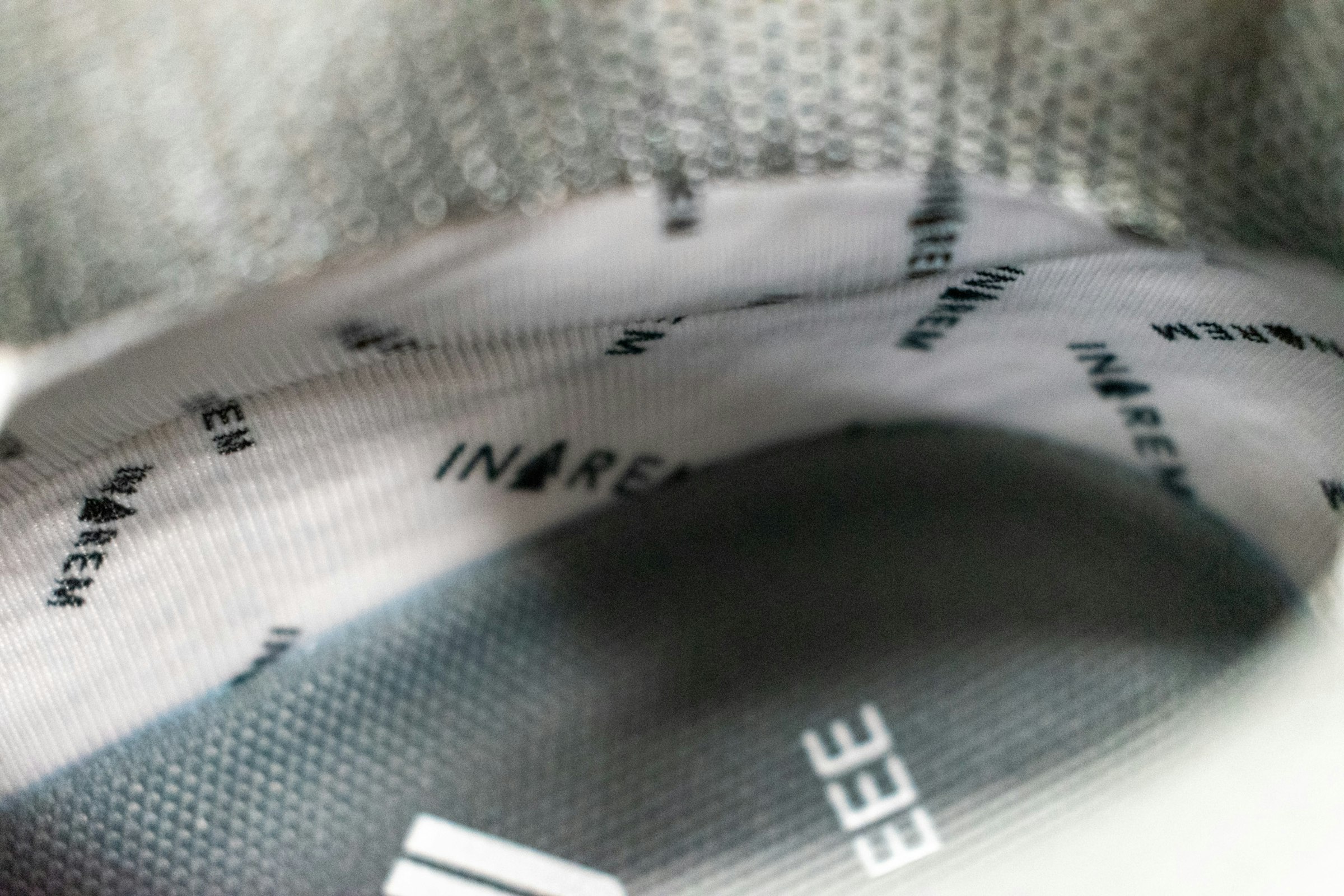 Inalem logo on the inside of the shoe