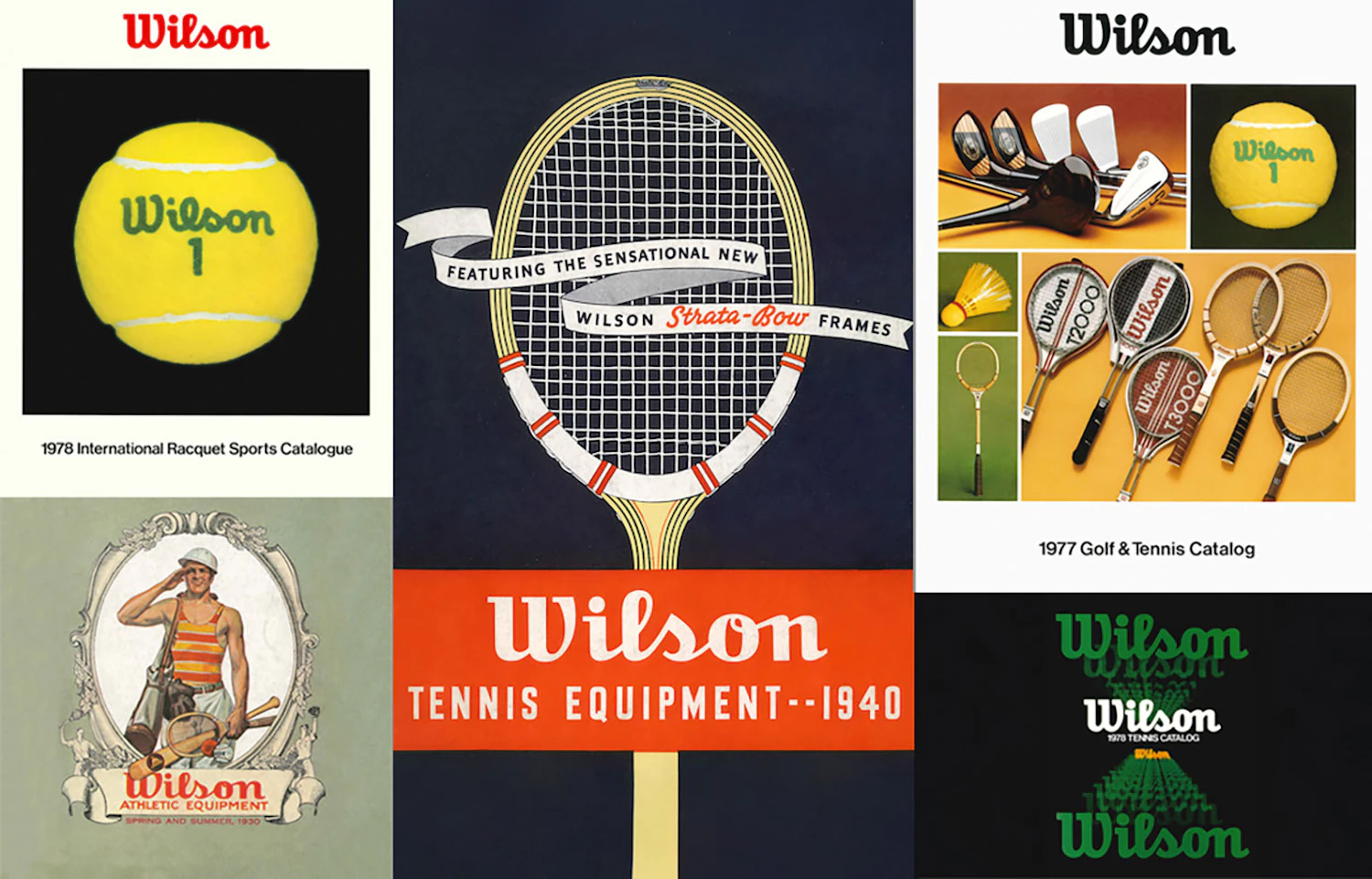 1940年代・1970年代などのWilsonのビジュアル