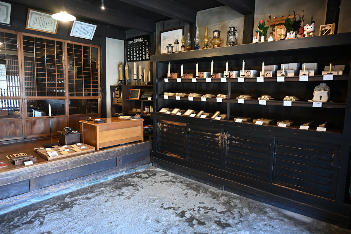 大森和蝋燭屋店内