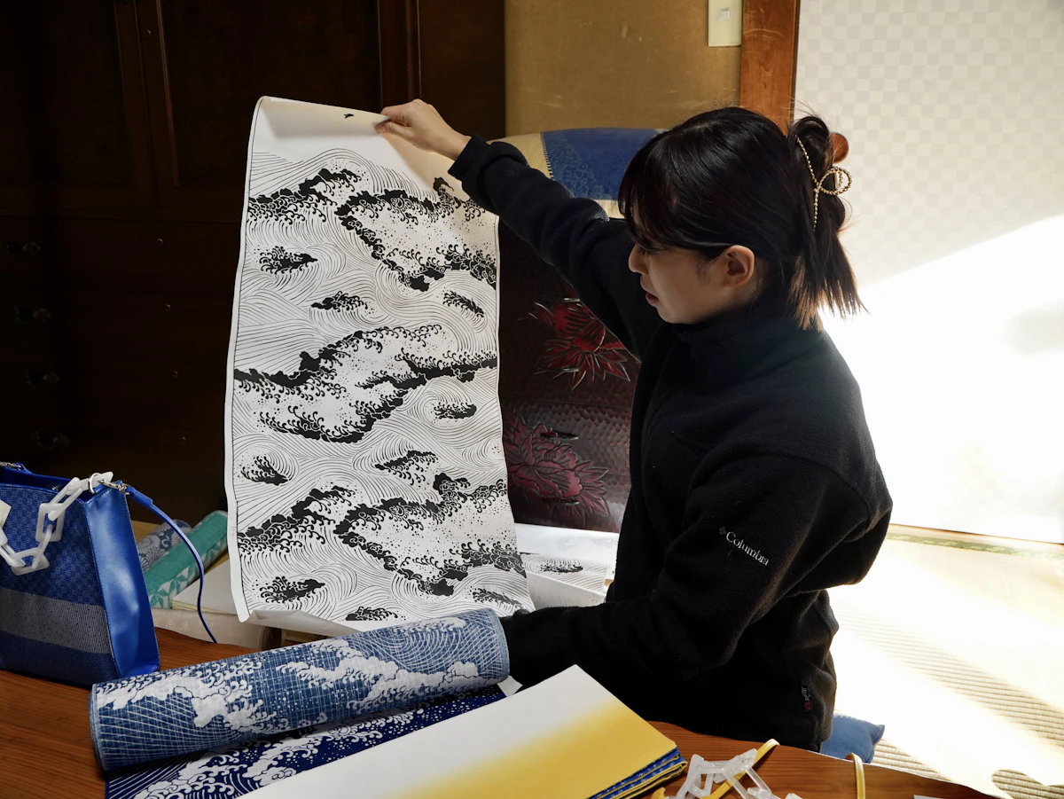 久美子さんが手描きで作成した型紙