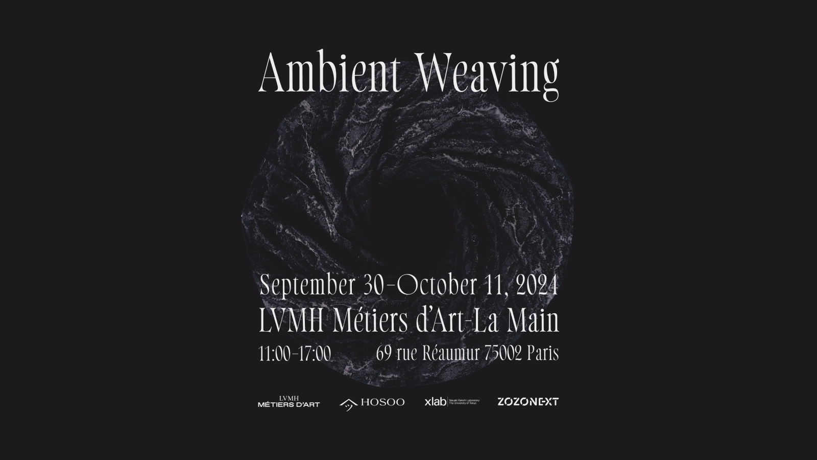 LVMH メティエ ダール パリのショールームにて細尾、東京大学、ZOZO NEXTによる特別展「Ambient Weaving」を開催