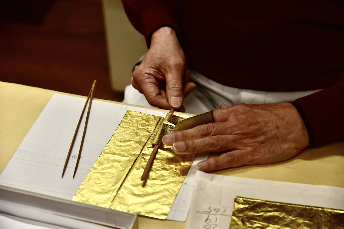 新品！作家もの！金箔！美しい越前塗！市松模様のお重、定価5万円！和洋折衷◎ 宝づくし 二段重 今井金箔 ONLINE SHOP