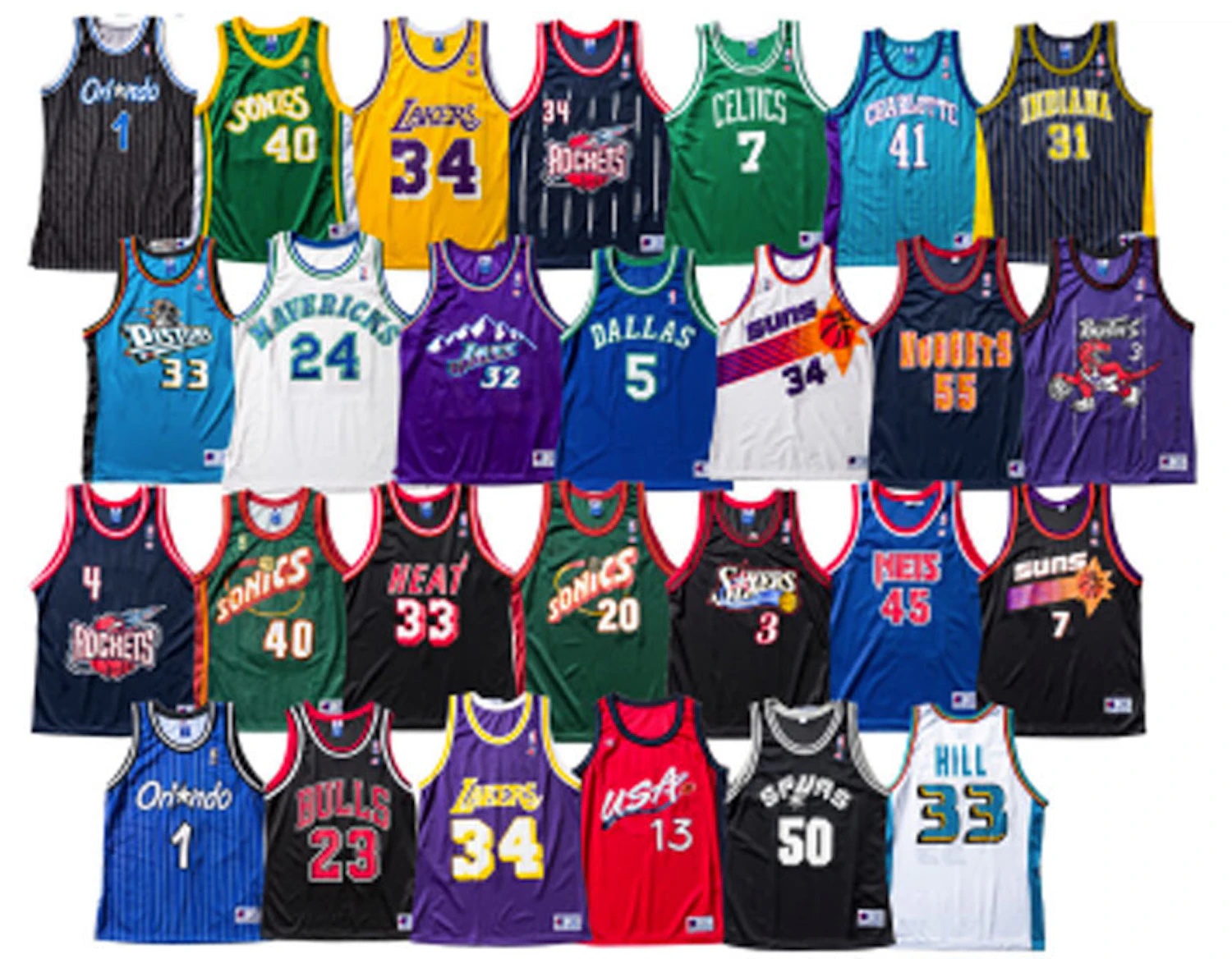 Champion uniforms for all 27 NBA teams