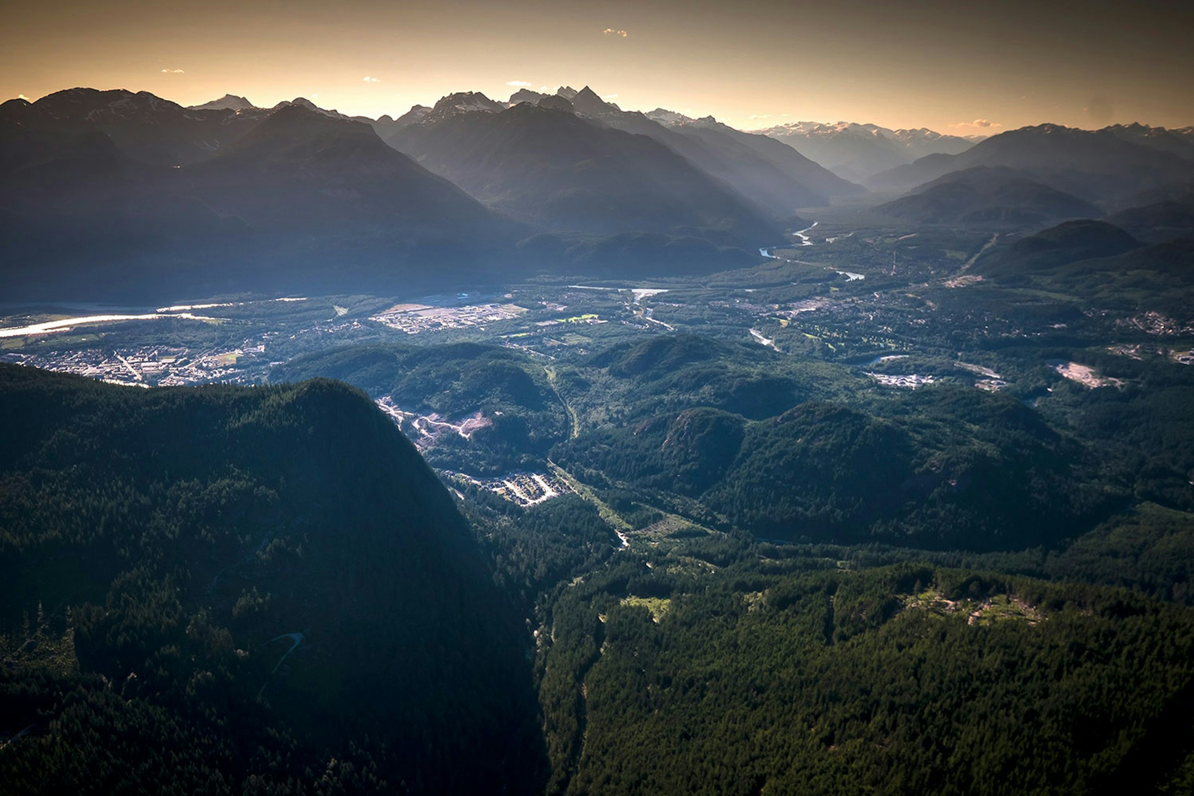 自然豊かなスコーミッシュの街