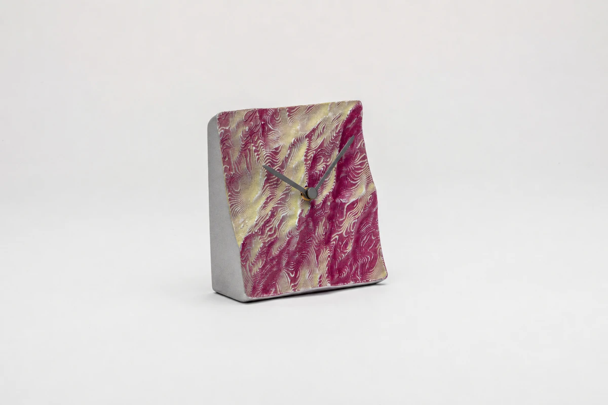 ひととせ Table clock aluminum