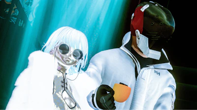 Cyberpunk Fashion as Formal Wear in VR: Masks, Cyborgs, Armor Suits