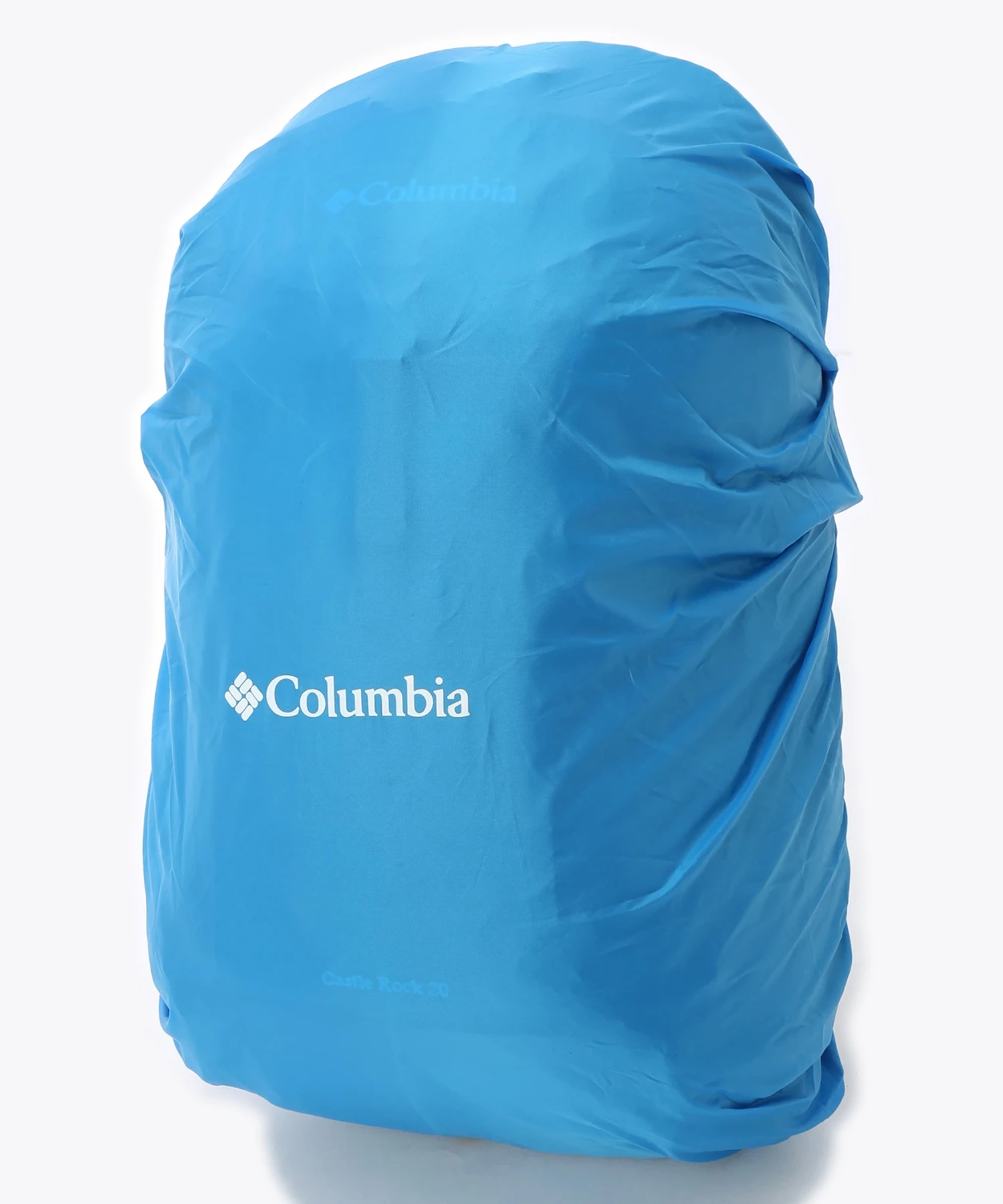 標準装備されているレインカバーは、バックパック本体のカラーに関わらず「コロンビア」を象徴するブルー