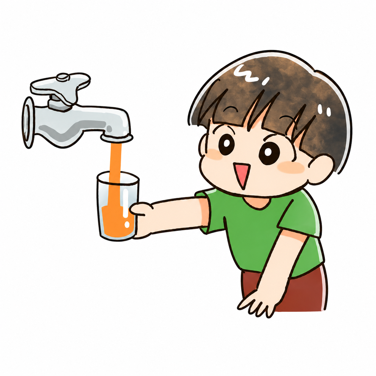 蛇口からみかんジュース！？