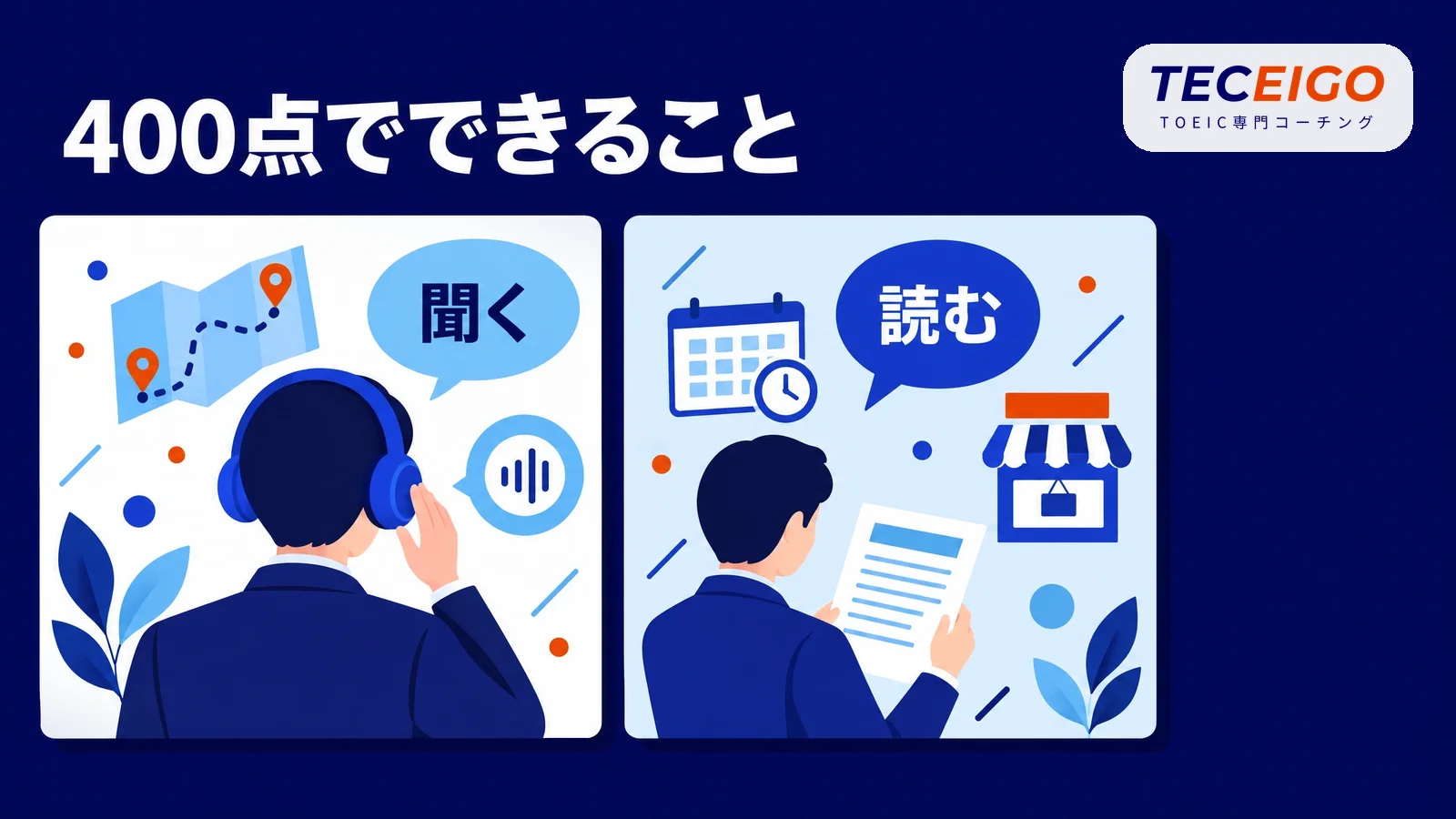 TOEIC400点で英語でできること