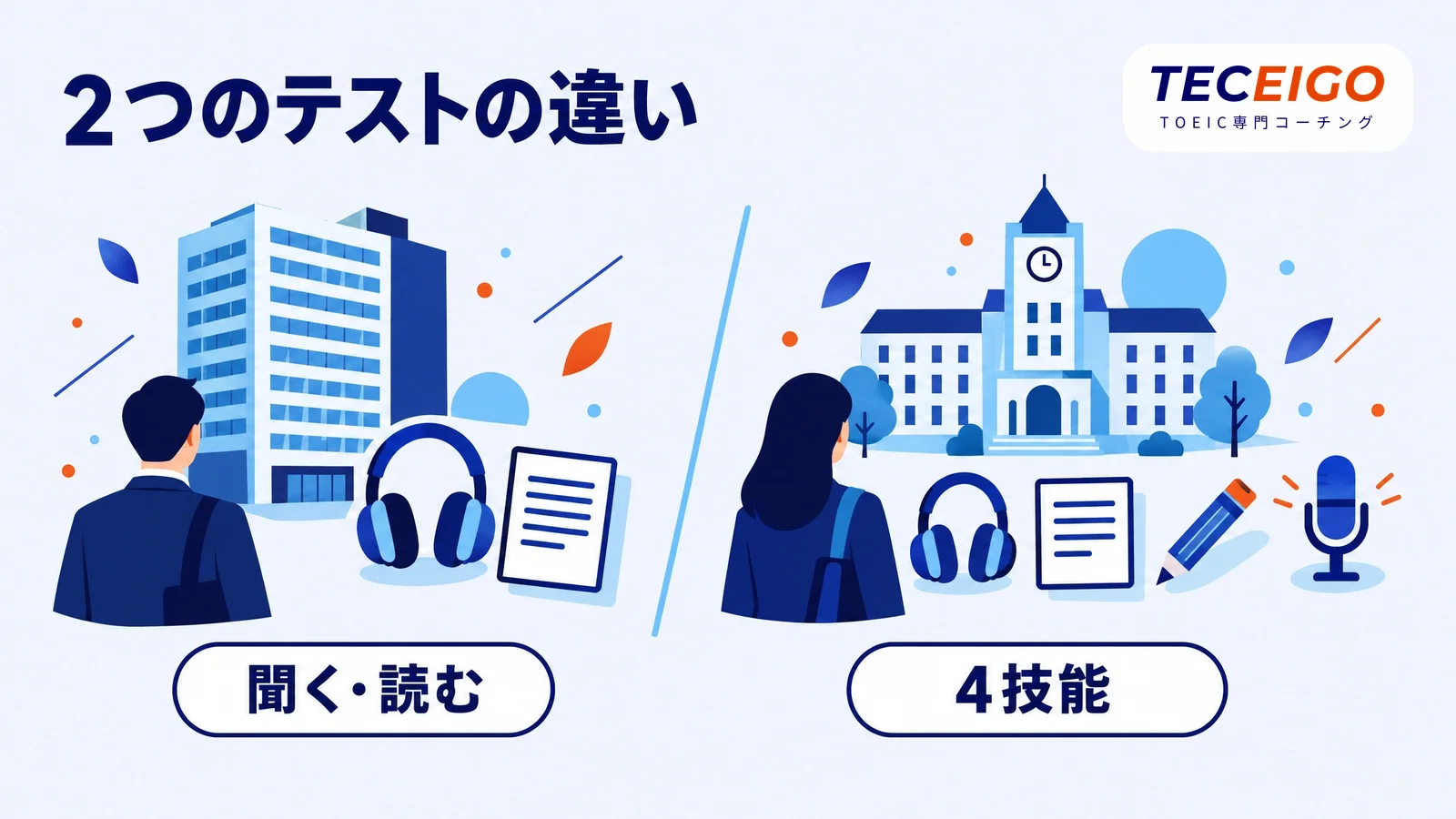 TOEICとTOEFLの違い