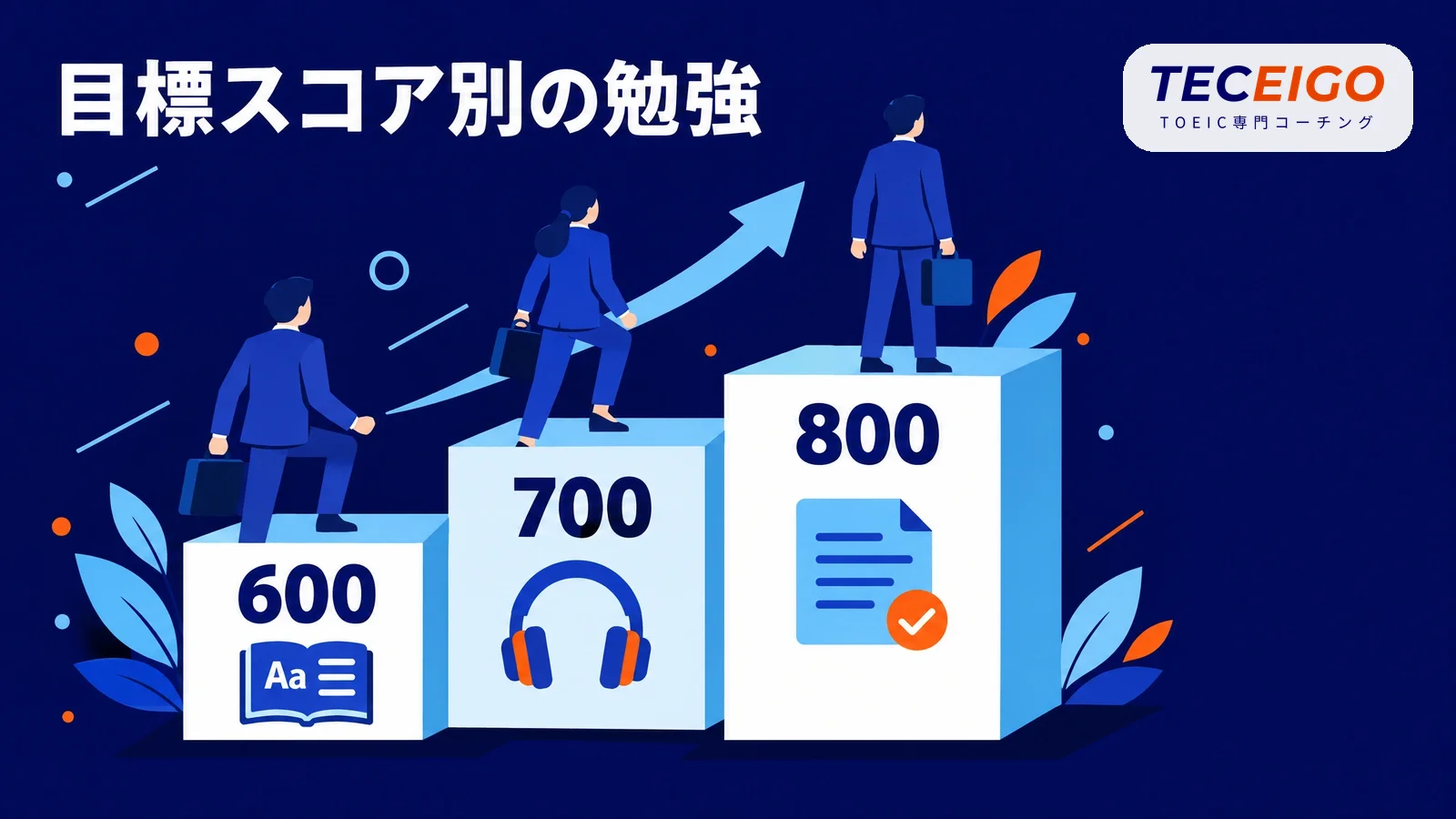 社会人の目標スコア別の勉強の中身