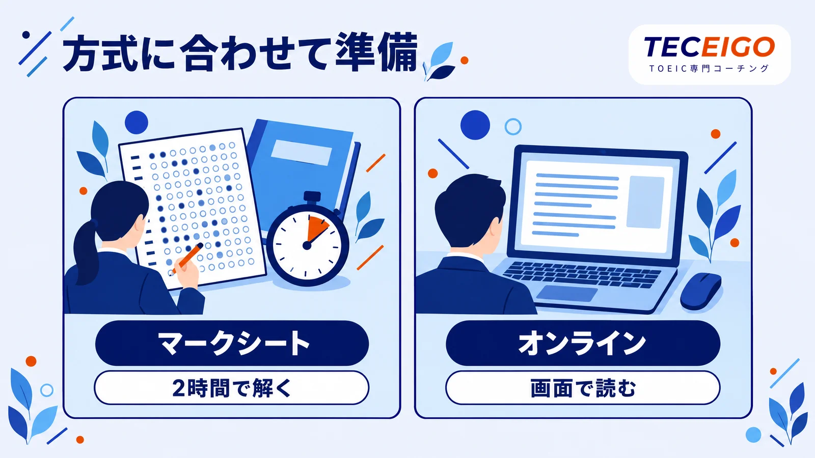 TOEIC IPテストを受けるときの受験方式ごとの準備