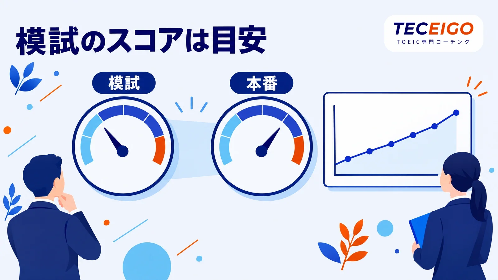 TOEIC模試のスコアと本番のスコアの違い