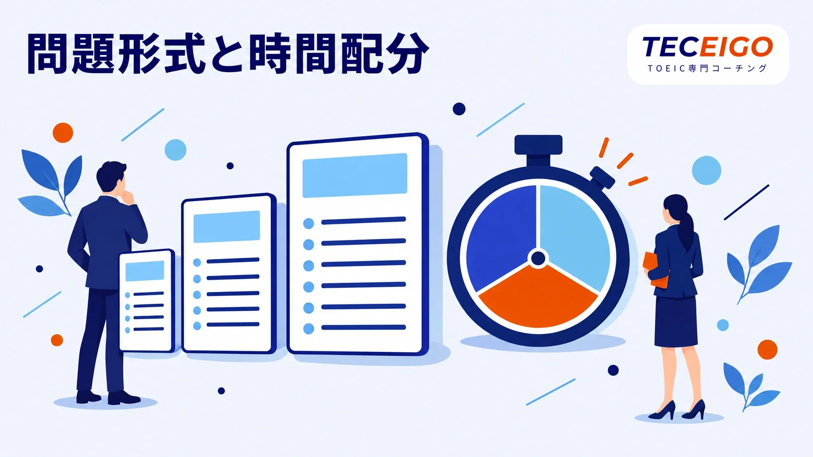 TOEICリーディングの問題形式と時間配分