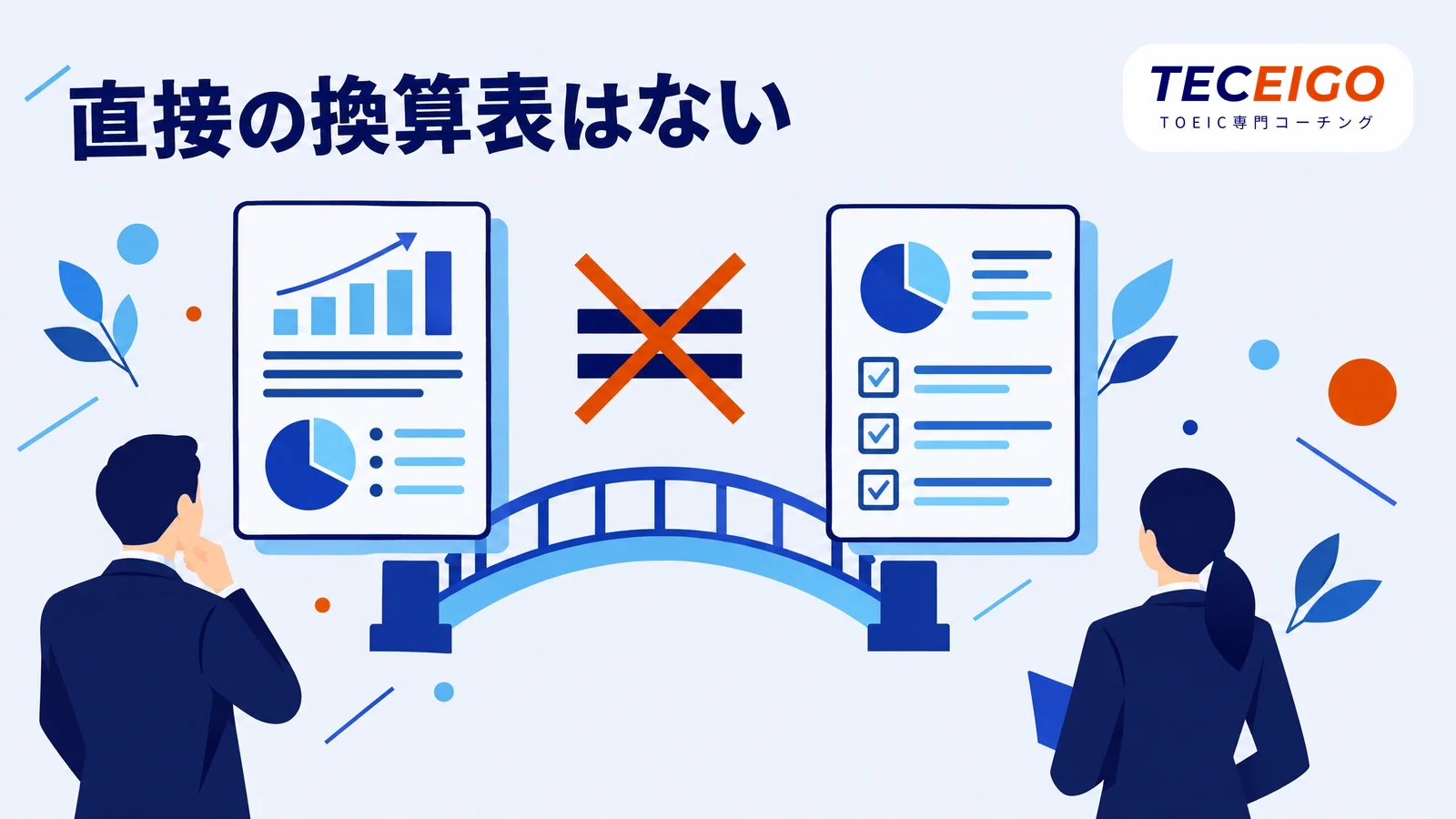 TOEICとIELTSを直接換算する公式の表はない