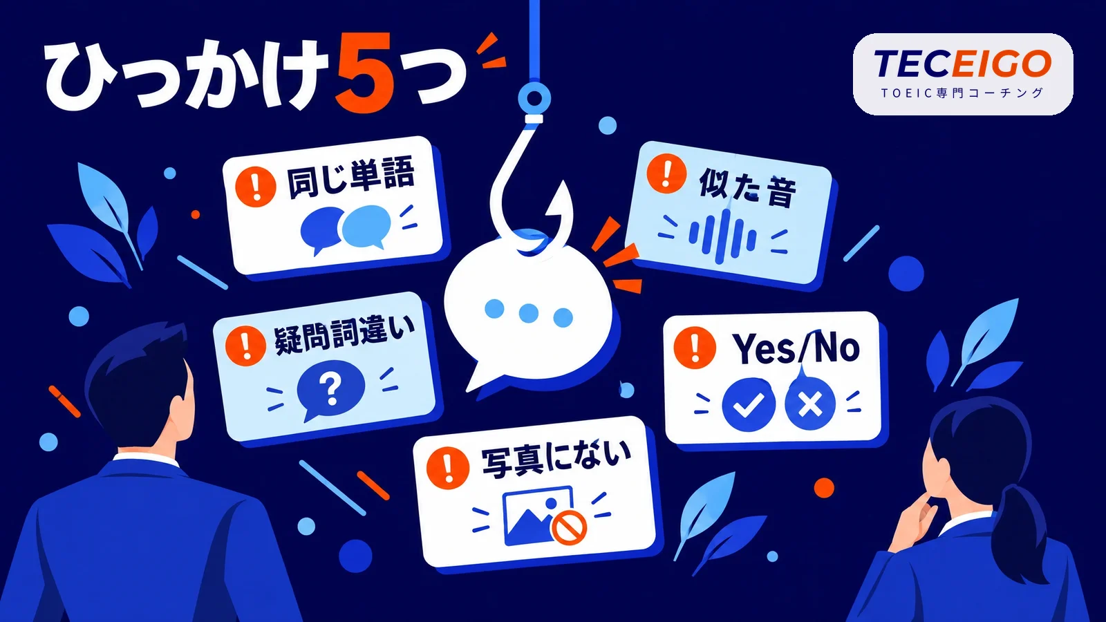 TOEIC Part1・2のひっかけの選択肢5つ