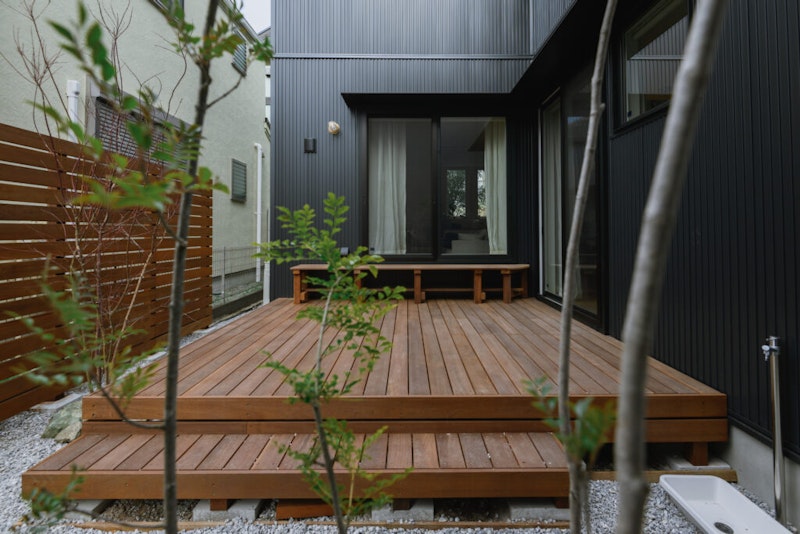 横浜市 注文住宅 N邸 ウッドデッキ (4)