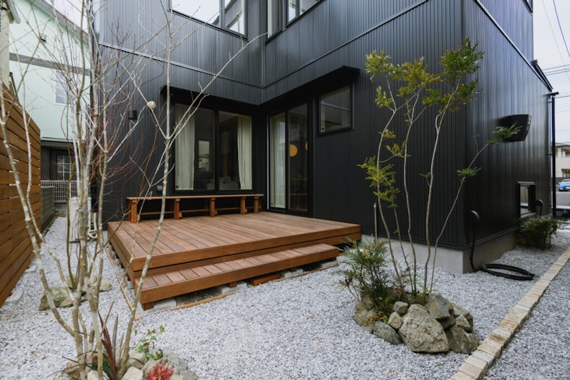 横浜市 注文住宅 N邸 ウッドデッキ (2)