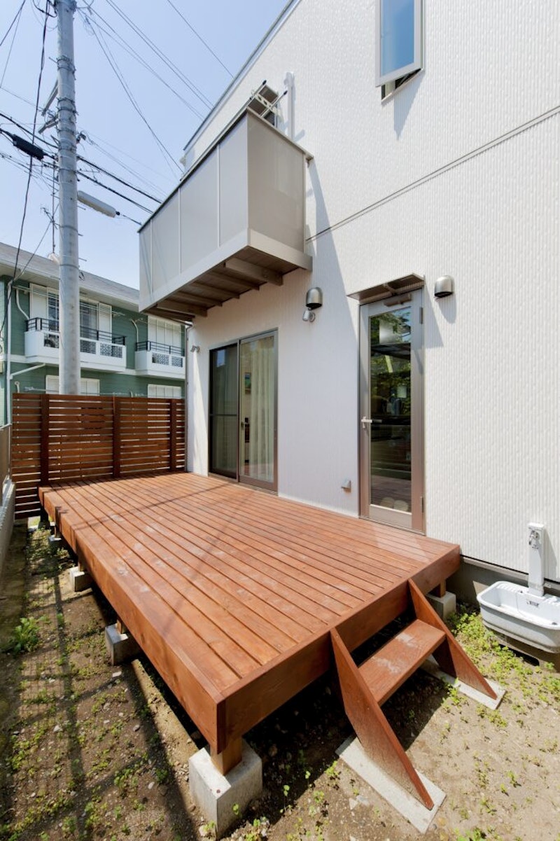 逗子市 注文住宅 M邸 ウッドデッキ (2)