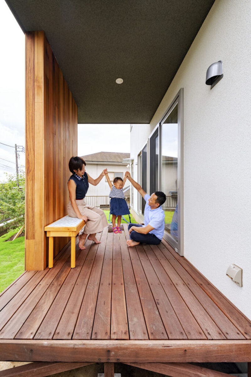 秦野市 注文住宅 U邸 ウッドデッキ (1)