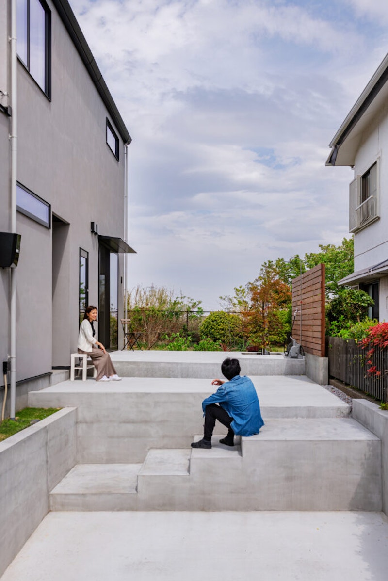 鎌倉市 注文住宅 W邸 外構 (4)
