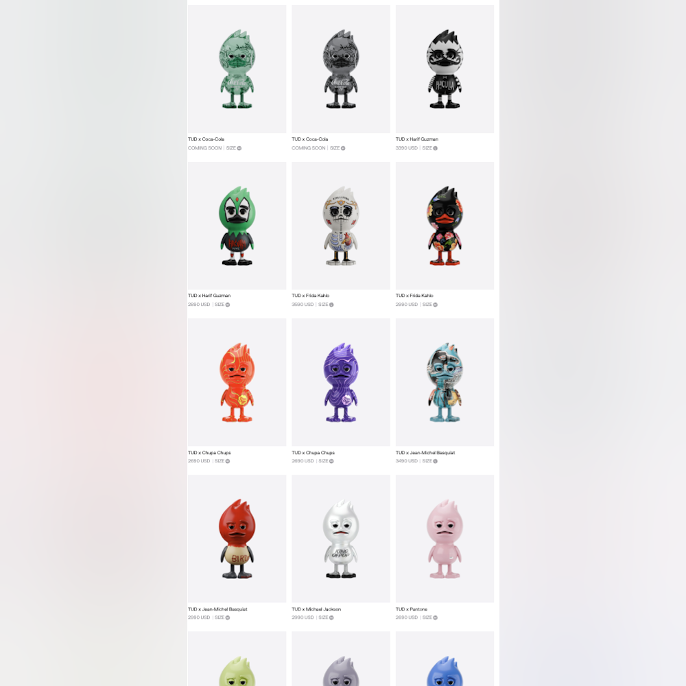 <p>Jean-Michel BasquiatやFrida Kahlo、Mike Tyson、Chupa Chupsなどと展開するコラボモデル。象徴的モチーフを融合した限定デザイン。</p>