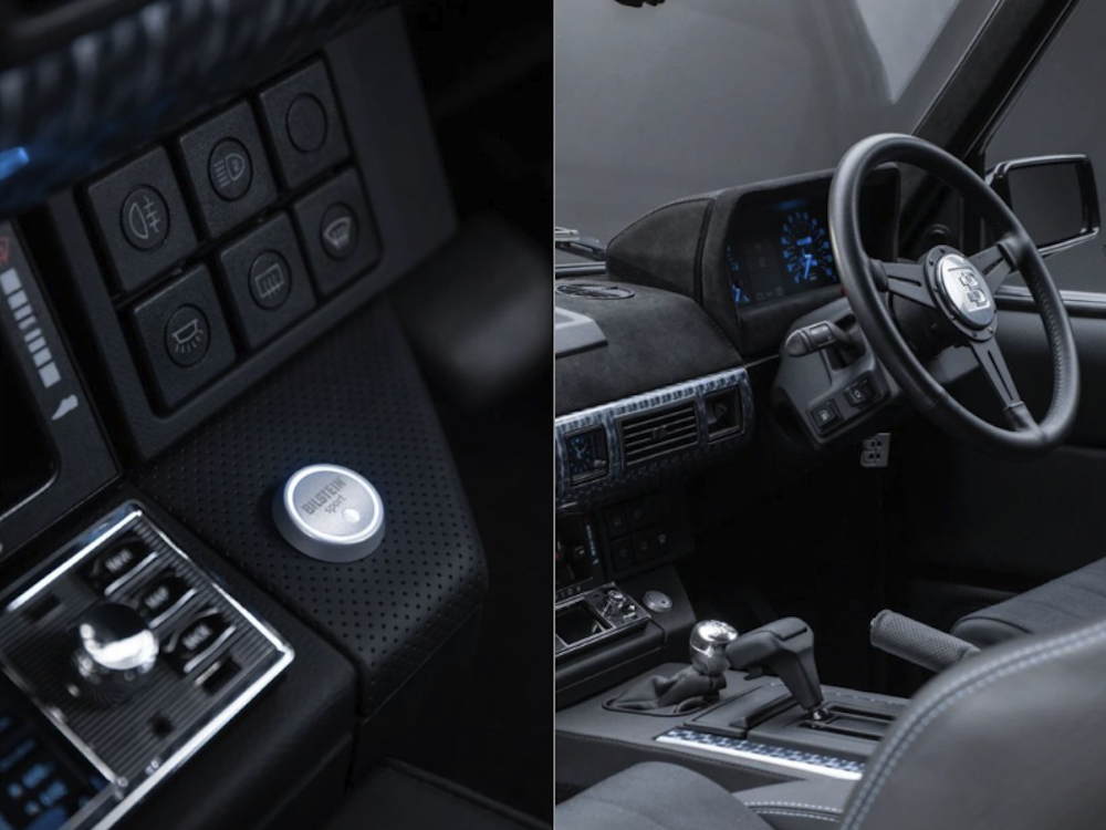 <p>インテリアにNomexとレザーのスポーツシート、アルカンターラ製ダッシュボード、Moto-Litaレザーステアリング、Bangfordブルーステッチのディテールを採用。USB端子やBluetooth、ナビ、Focalスピーカーシステムなど機能面も充実。</p>