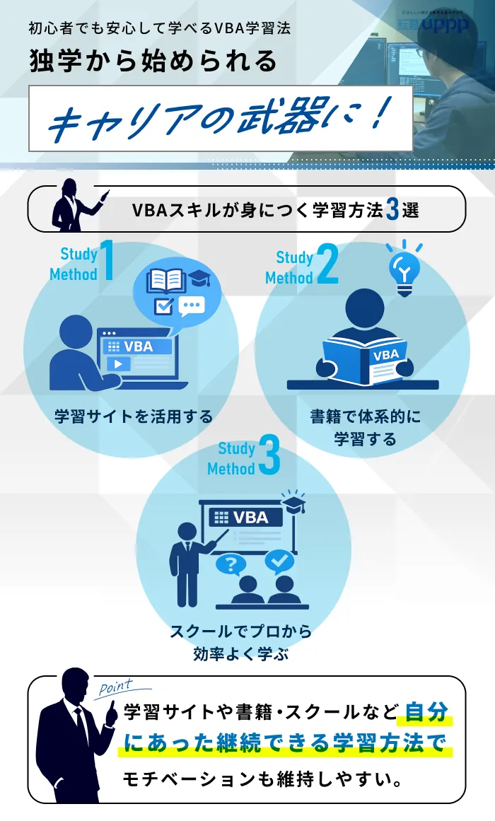 VBAスキルが身につく学習方法3選
