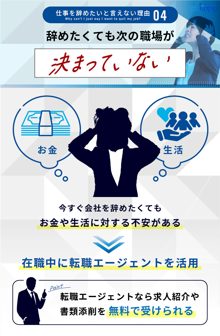 仕事を辞めたいと言えない理由: